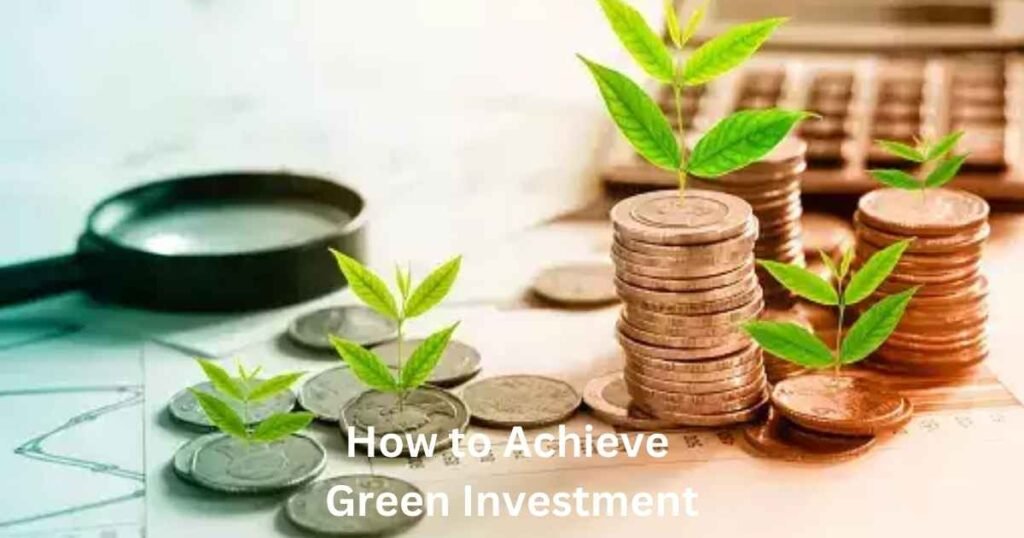 How to Achieve Green Investment