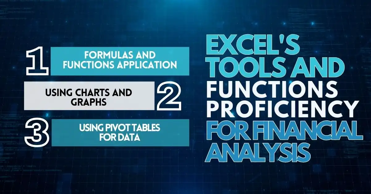 Excel's Tools and Functions Proficiency for Financial Analysis