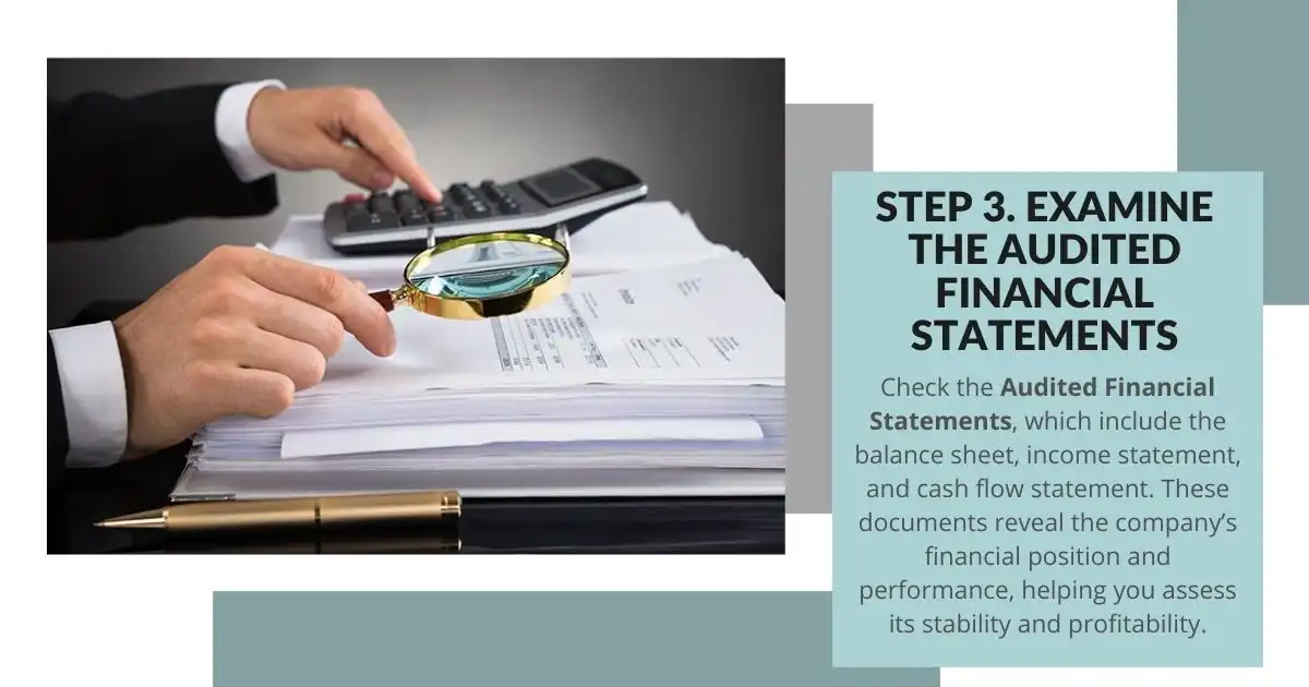 Step 3. Examine the Audited Financial Statements