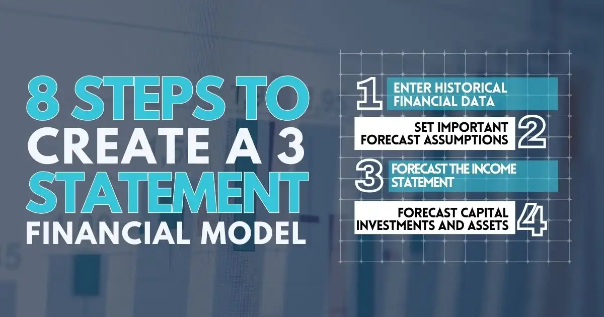 8 Steps to Create a 3 Statement Financial Model