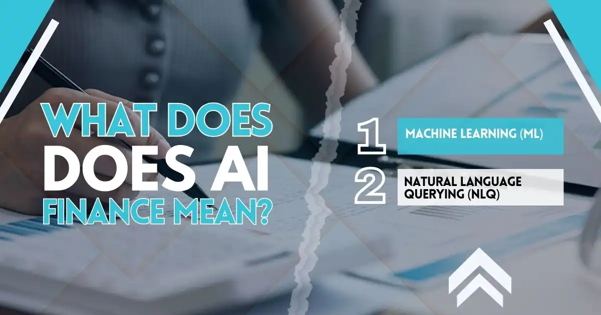 What Does AI in Finance Mean