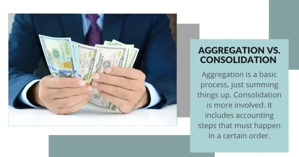Aggregation vs. Consolidation – Simple vs. Detailed